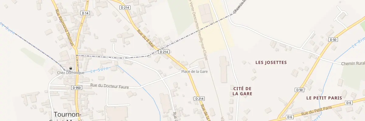 Plan du 40 Rue de la Gare à Tournon-Saint-Martin