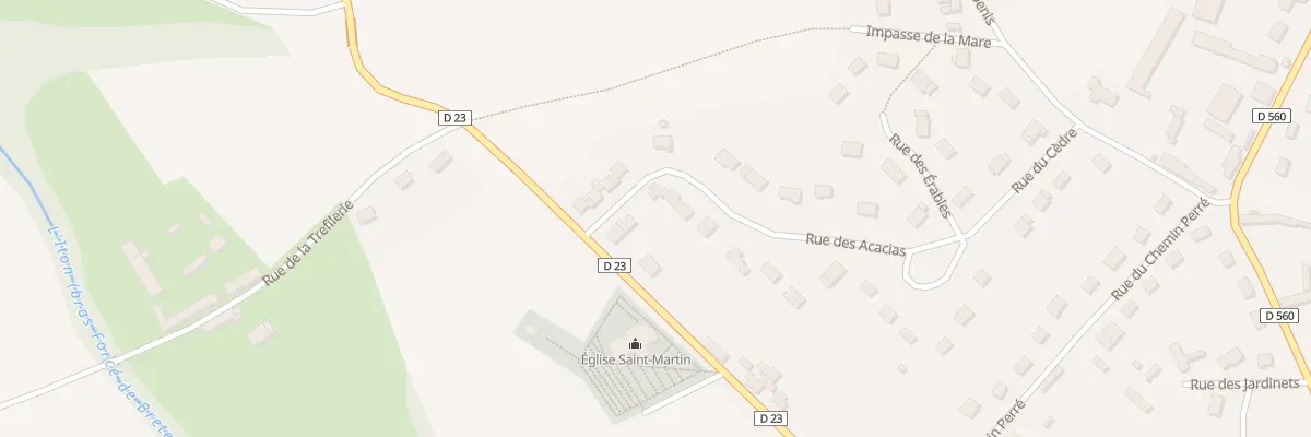Plan du 11 Rue des Acacias à Mesnils-sur-Iton