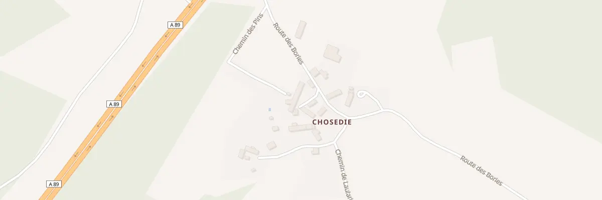 Plan du 9000 La Chosedie à Limeyrat