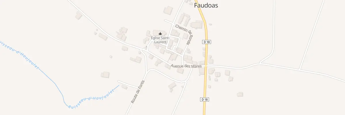 Plan du 5076 Village de Faudoas à Faudoas
