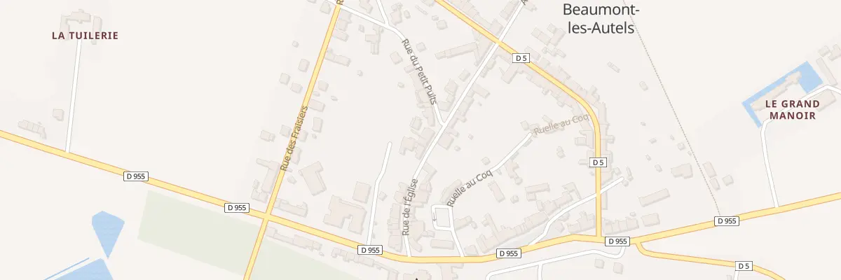 Plan du 21 Rue de l’Eglise à Beaumont-les-Autels