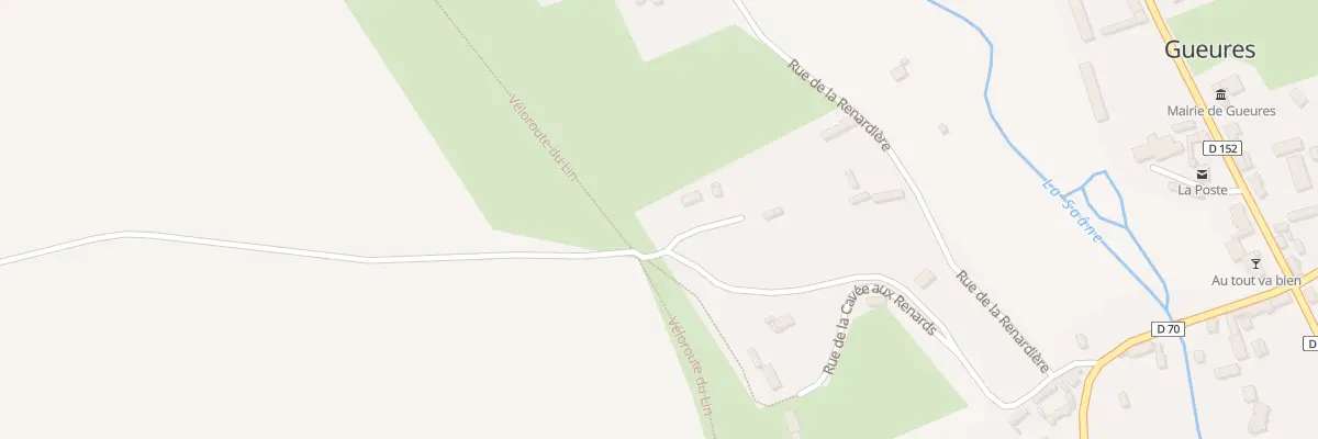 Plan du 8 Rue de la Cavee aux Renards à Gueures