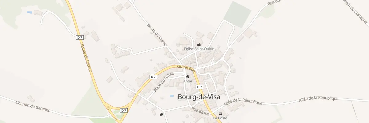 Plan du 5030 Pl de l’Eglise à Bourg-de-Visa