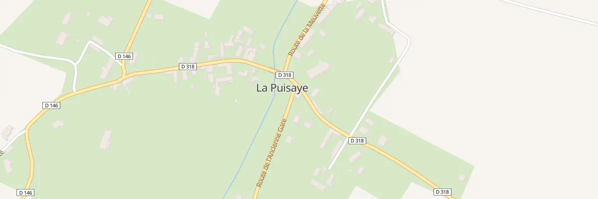 Plan du 1 Rte de l’Ancienne Gare à La Puisaye