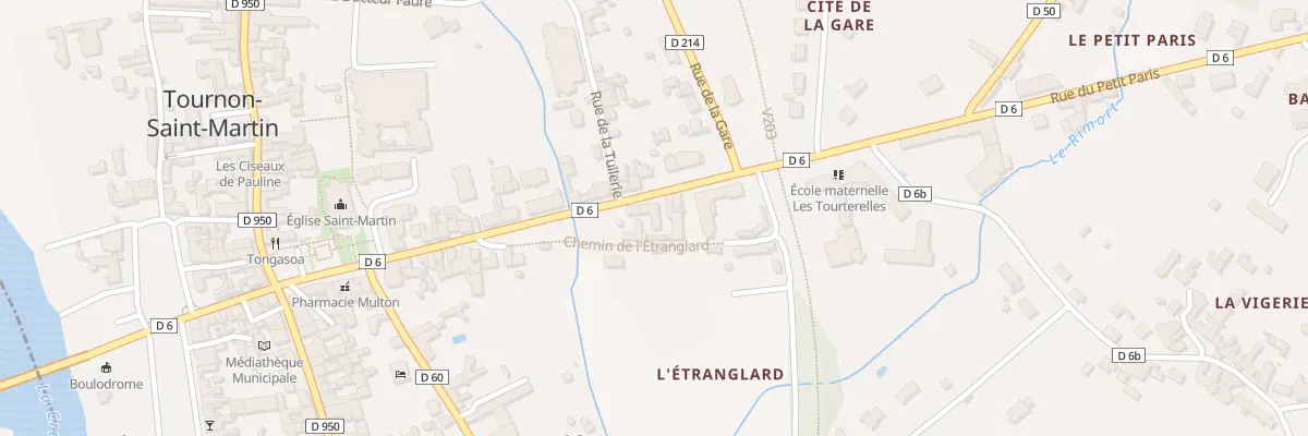 Plan du 26 Rue de la Gare à Tournon-Saint-Martin
