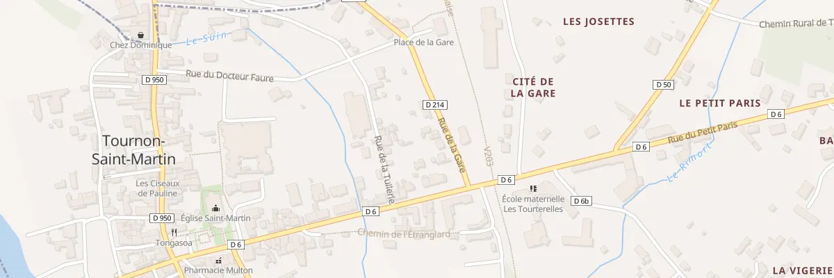 Plan du 39 Rue de la Gare à Tournon-Saint-Martin