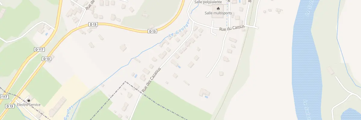 Plan du 13 Rue des Cazaous à Salies-du-Salat