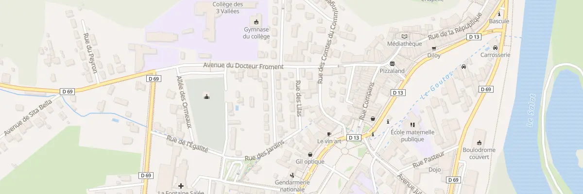 Plan du 6 Rue des Lilas à Salies-du-Salat