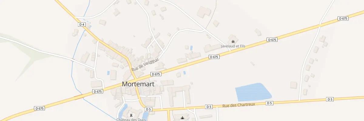 Plan du 3 Rue des Carmes à Mortemart