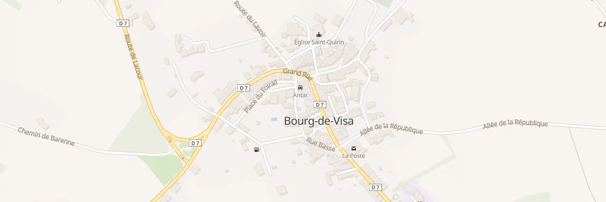 Plan du 5088A Rue du Foirail à Bourg-de-Visa
