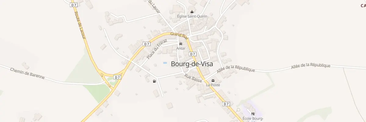 Plan du 5092 Pl de la Halle à Bourg-de-Visa