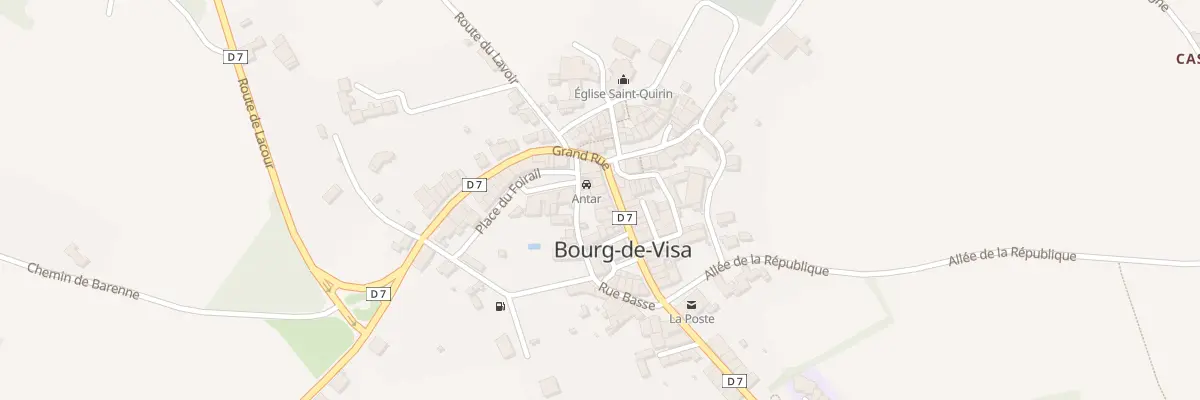Plan du 5088 Rue du Foirail à Bourg-de-Visa