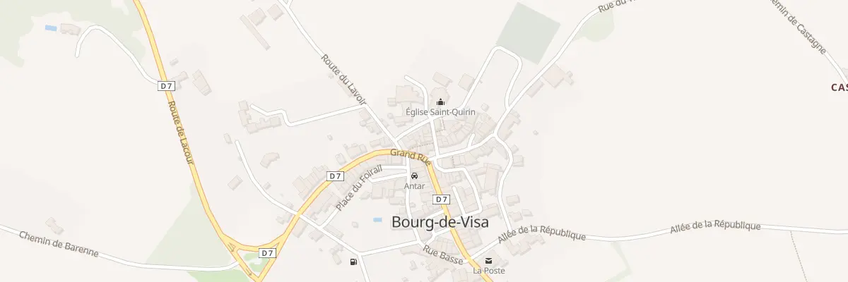 Plan du 5033A Bourg à Bourg-de-Visa