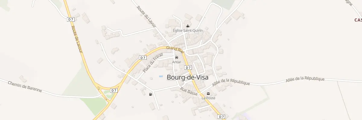 Plan du 5087 Rue du Foirail à Bourg-de-Visa