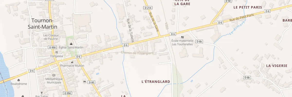 Plan du 28 Rue de la Gare à Tournon-Saint-Martin