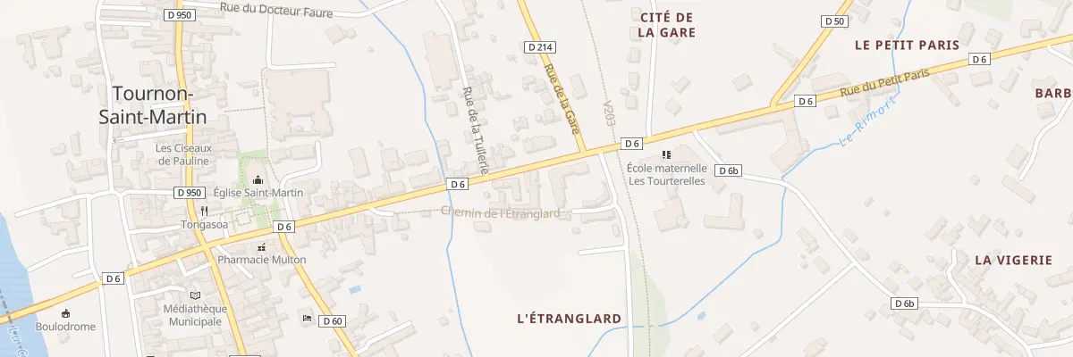 Plan du 30 Rue de la Gare à Tournon-Saint-Martin