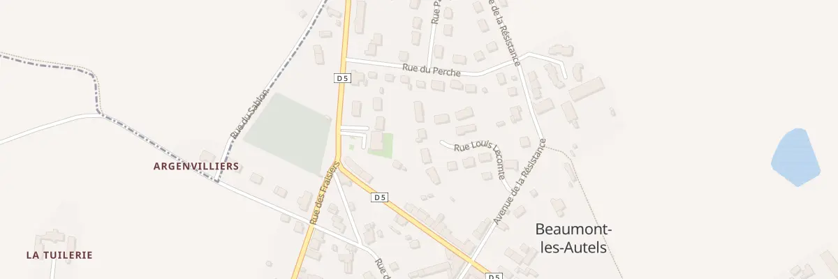Plan du 6 Rue Louis Lecomte à Beaumont-les-Autels