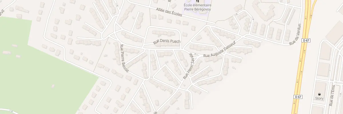 Plan du 10 Rue Auguste Detoeuf à Barentin
