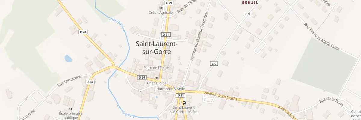 Plan du 18 Pl de l’Eglise à Saint-Laurent-sur-Gorre