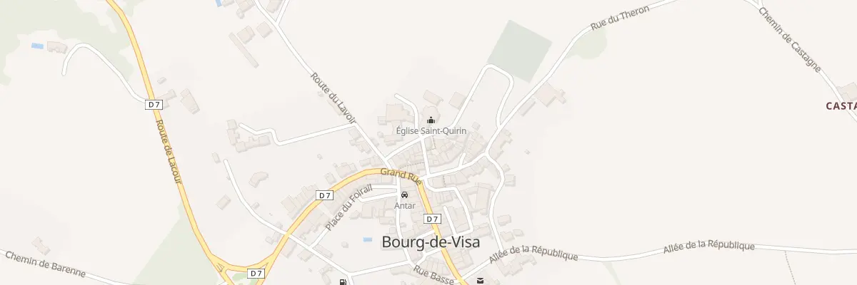 Plan du 5282 Rue de l’Eglise à Bourg-de-Visa