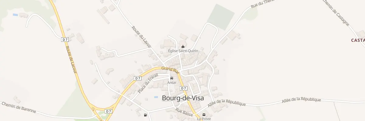 Plan du 5038 Rue de l’Eglise à Bourg-de-Visa