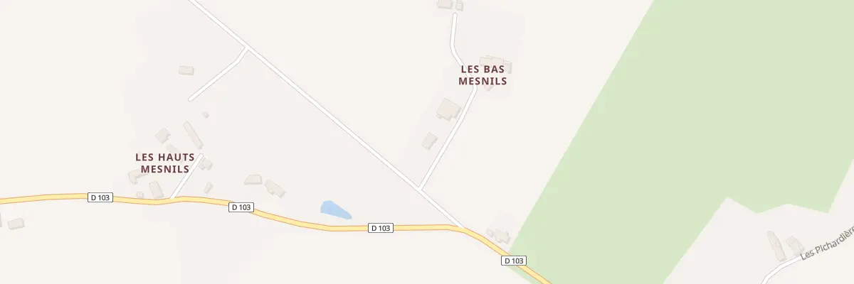 Plan du 1 Bas Mesnils à Marolles-les-Buis