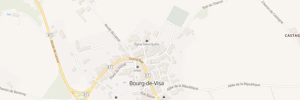 Plan du 5024 Pl de l’Eglise à Bourg-de-Visa