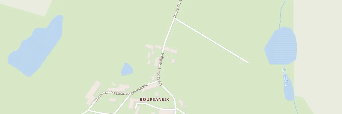 Plan du 166 Boursaneix à La Coquille