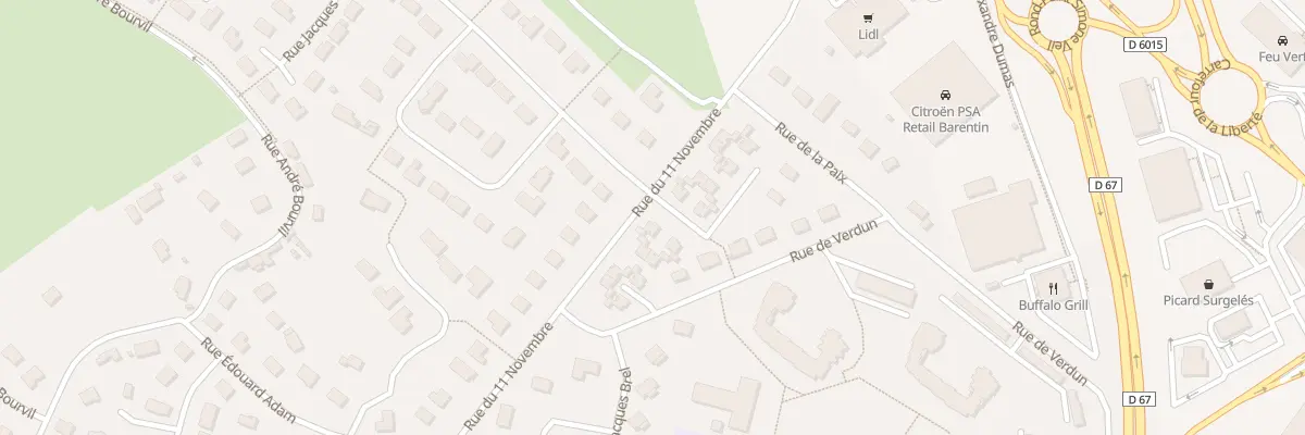 Plan du 36 Rue du Onze Novembre à Barentin