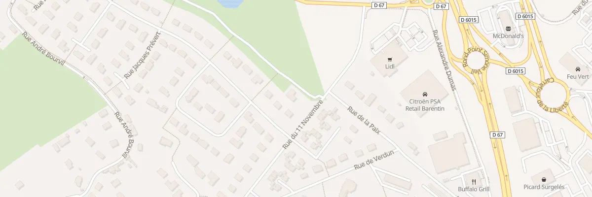 Plan du 11 Rue du Onze Novembre à Barentin