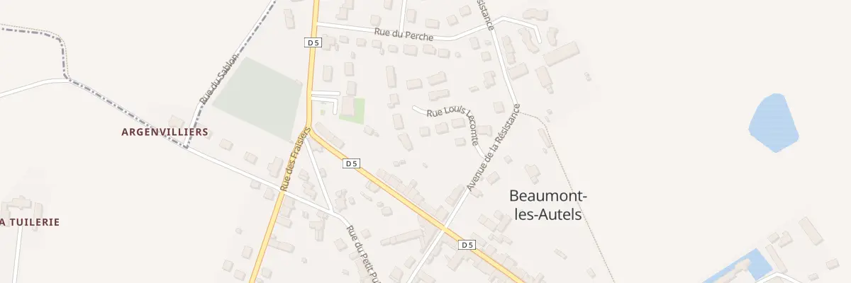 Plan du 3 Rue Louis Lecomte à Beaumont-les-Autels