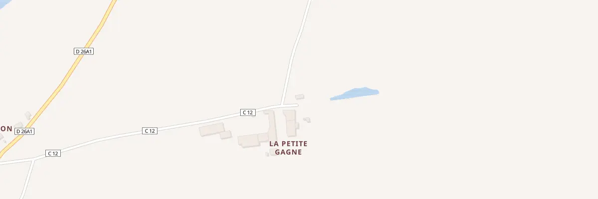 Plan du 1 La Petite Gagne à Saint-Sornin-la-Marche