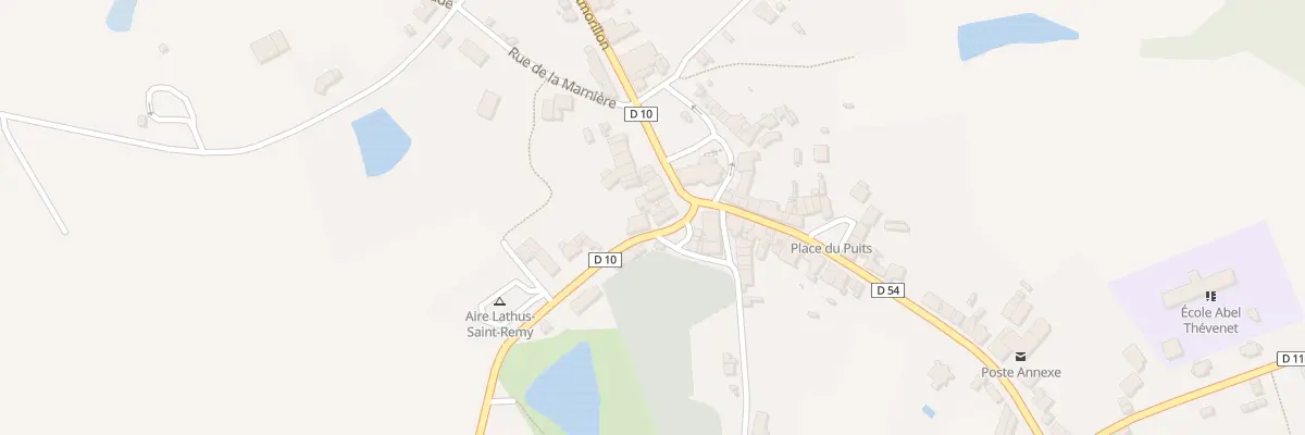 Plan du 8 Rte de Saint-rémy à Lathus-Saint-Rémy