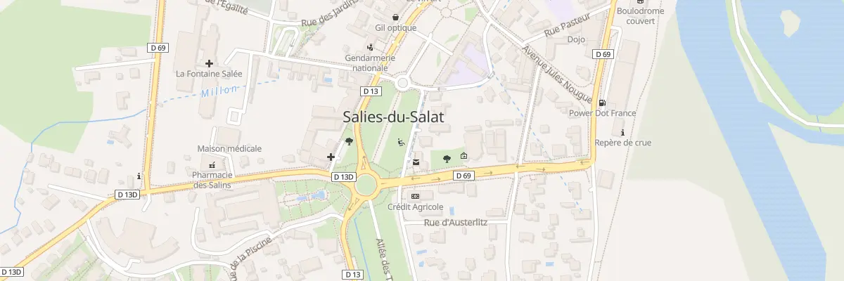 Plan du 5 Rue de la Poste à Salies-du-Salat