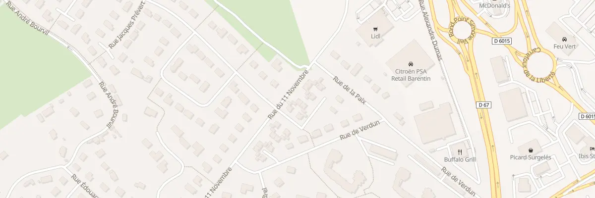 Plan du 8 Rue du Onze Novembre à Barentin
