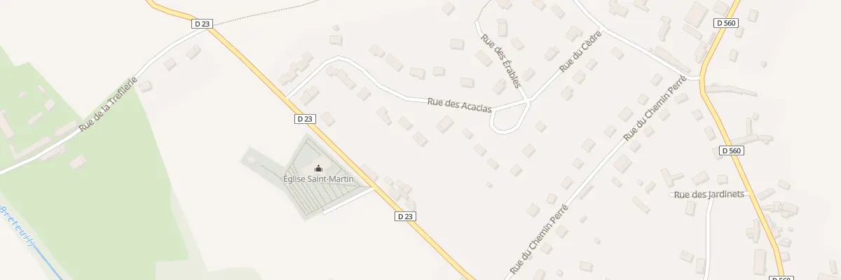 Plan du 3 Rue des Acacias à Mesnils-sur-Iton