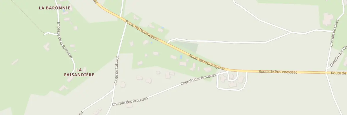 Plan du 982 La Baronnie à Audrix