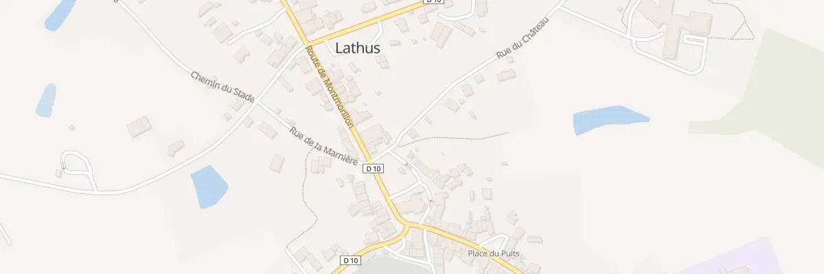 Plan du 2 Rue du Chateau à Lathus-Saint-Rémy