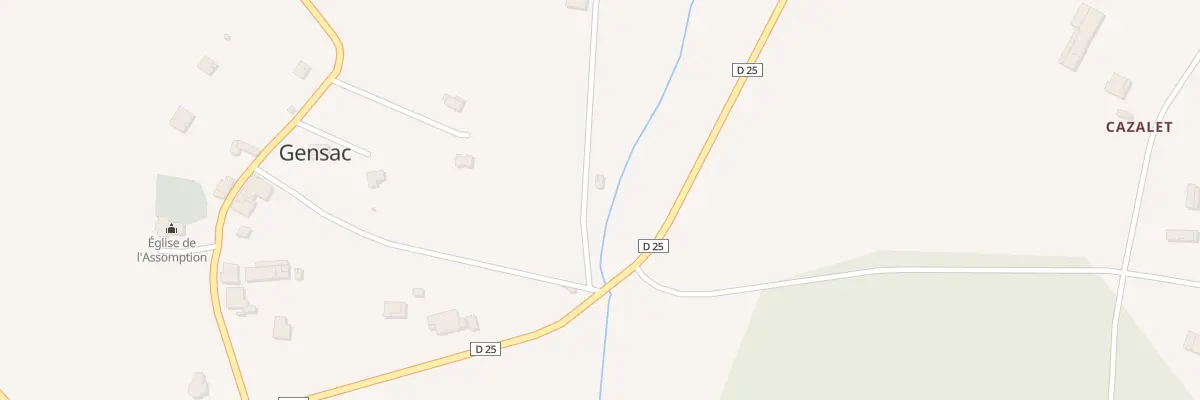 Plan du 5051 Bignares à Gensac