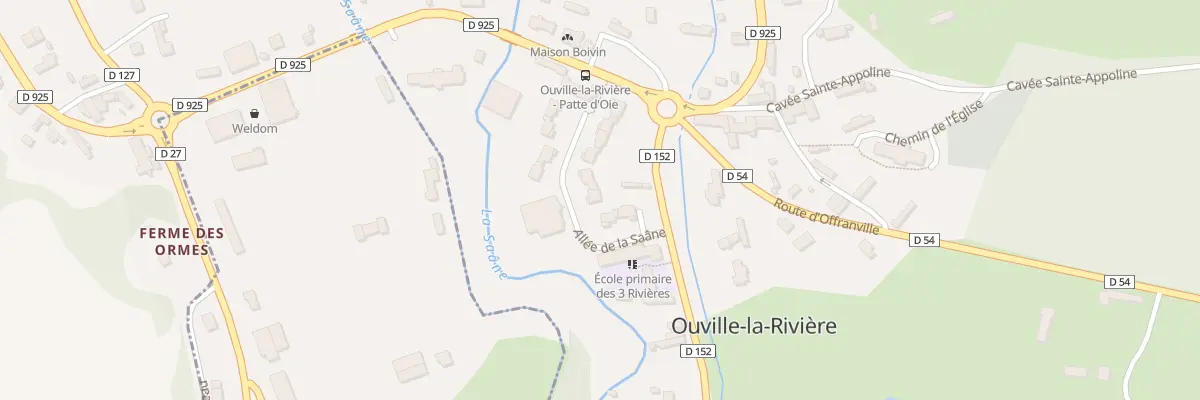 Plan du 12 All de la Saâne à Ouville-la-Rivière