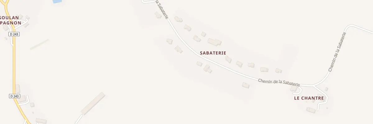 Plan du 272 Chem de la Sabaterie à Frégouville