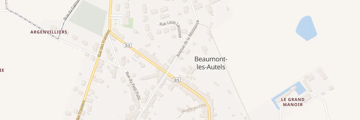 Plan du 2 Av de la Resistance à Beaumont-les-Autels