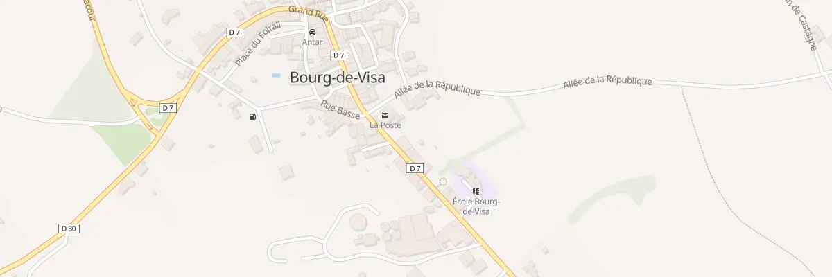 Plan du 5107 Gr Grand Rue à Bourg-de-Visa