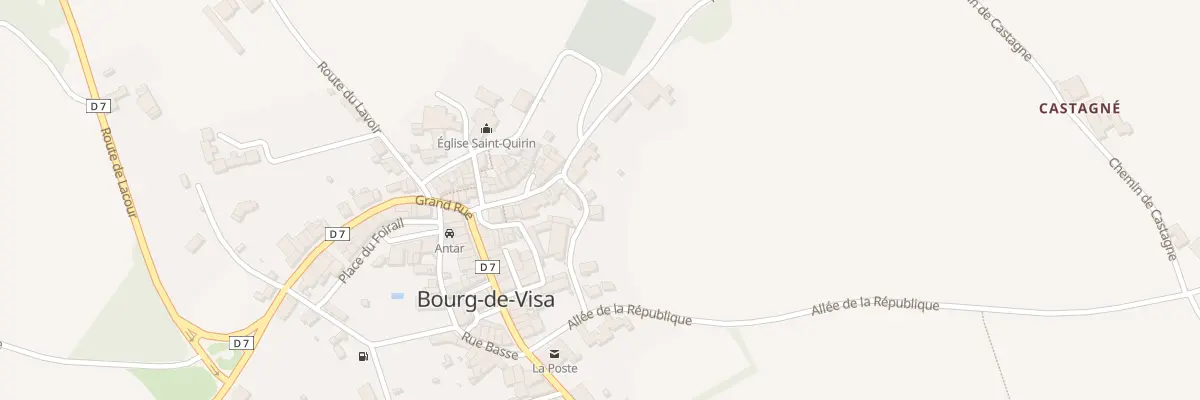 Plan du 5190 Pesquier à Bourg-de-Visa
