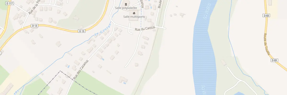 Plan du 3D Rue du Camus à Salies-du-Salat