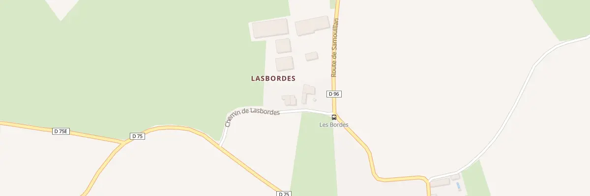 Plan du 3 Lasbordes à Terrebasse