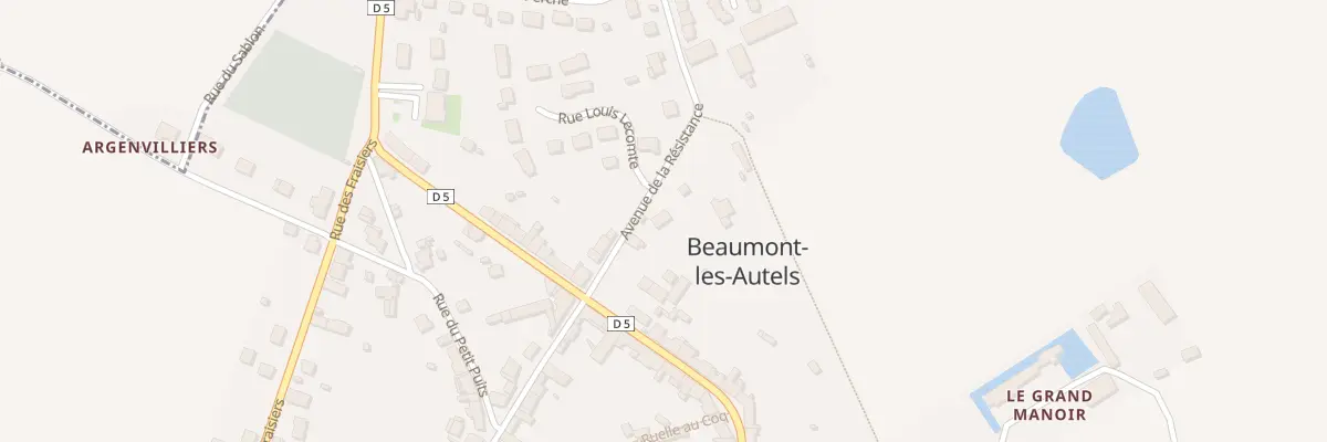 Plan du 4 Av de la Resistance à Beaumont-les-Autels