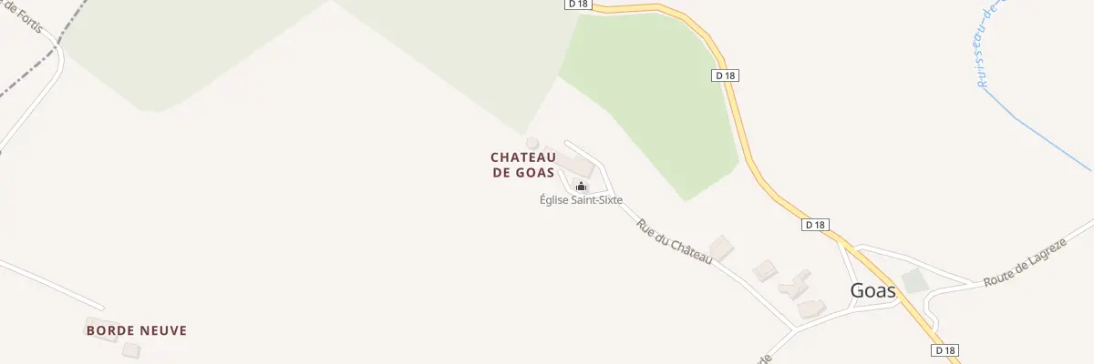 Plan du 5010 Chateau de Goas à Goas