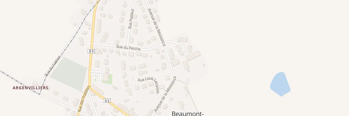 Plan du 10B Av de la Resistance à Beaumont-les-Autels