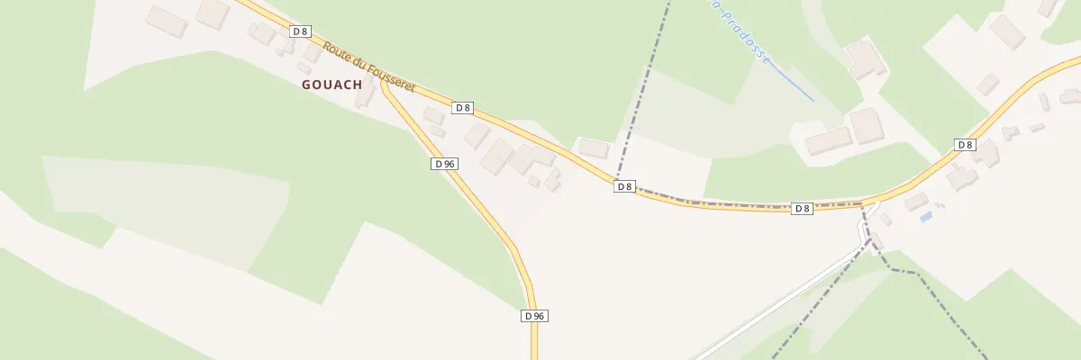 Plan du 1070 Rte du Fousseret à Samouillan